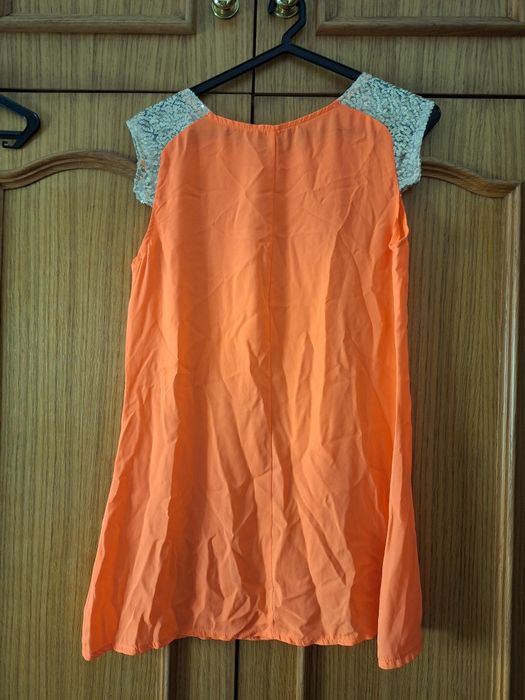 Camisola Laranja com Missangas Douradas T: M