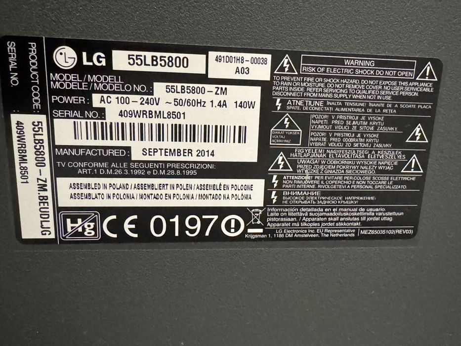 Tv 55 polegadas usada