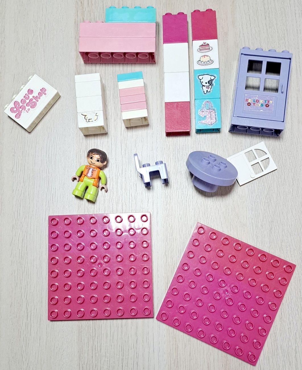 Klocki lego duplo, figurki zestaw
