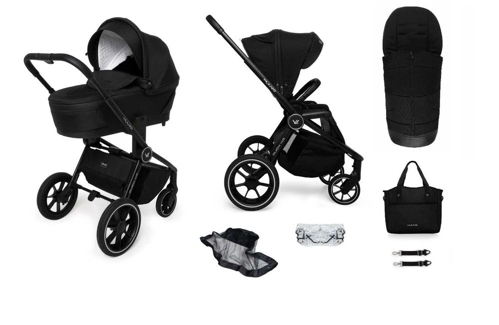 Muuvo Quick 4.0 Black 2w1 wózek uniwersalny , opcja 3w1,4w1