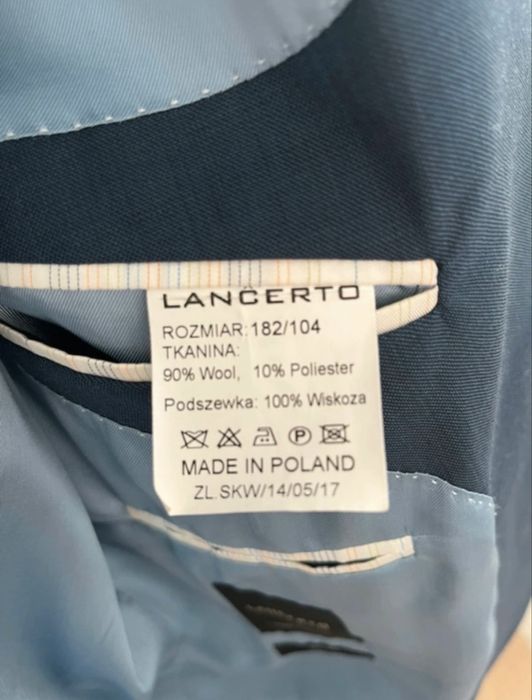 granatowy garnitur Lancerto