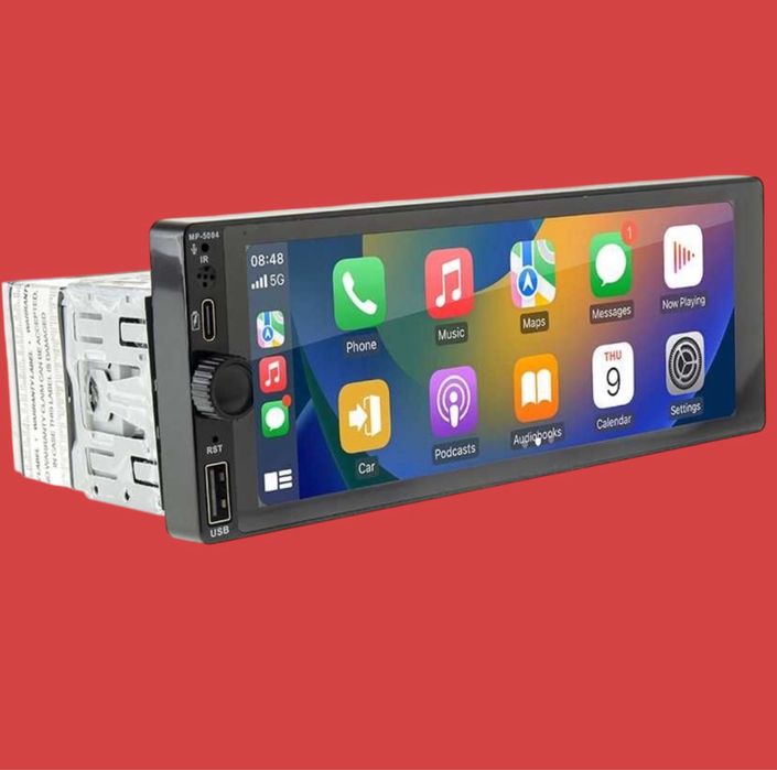 Автомагнітола 1 дін з великим екраном Cyclone MP-5004