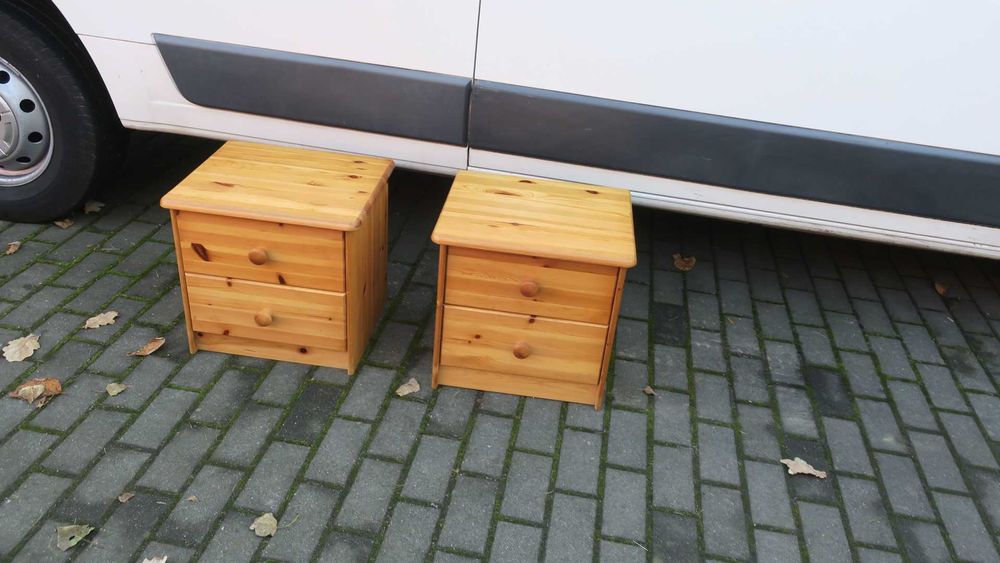 Szafki nocne drewniane 2 sztuki