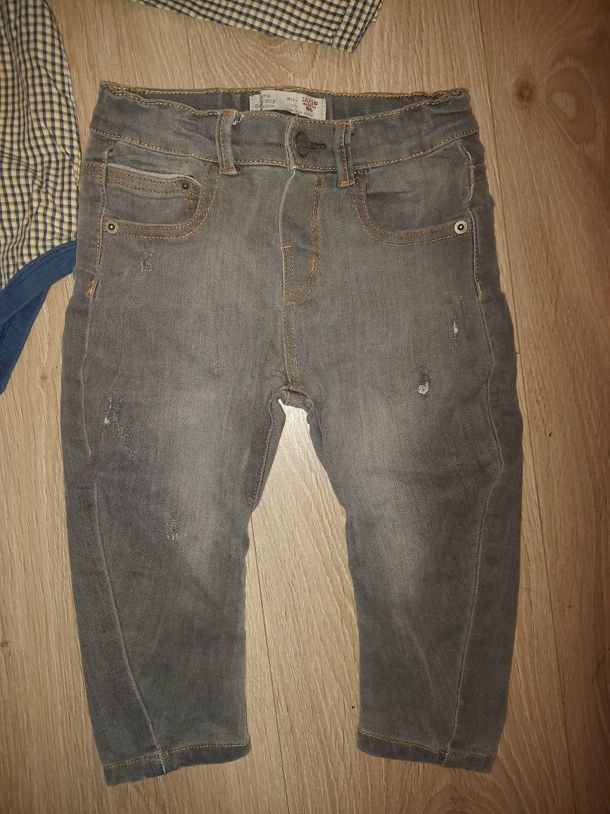 Komplet 80 Zara koszulobody i spodnie