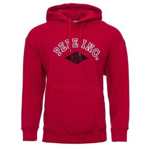 Pepe Jeans Bluza męska kangurka czerwona XL z kapturem nowa