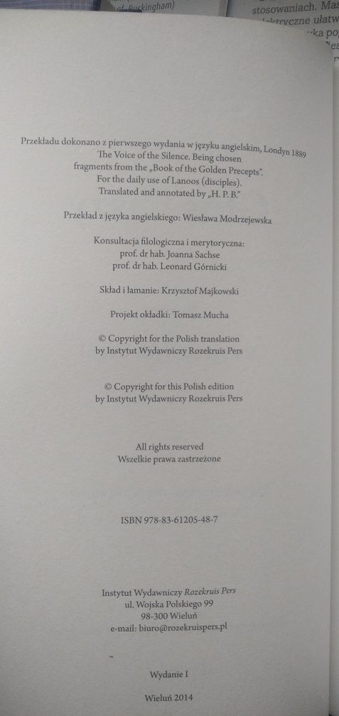 Głos ciszy H.P.Blavatsky
