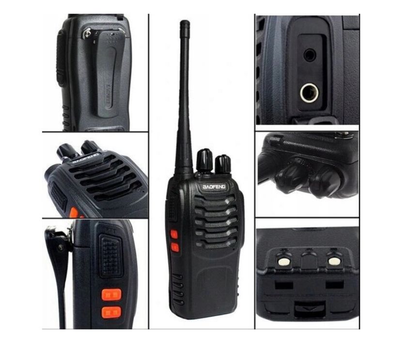 Krótkofalówka Walkie Talkie Policyjne Radio Telefon Duży Zasięg