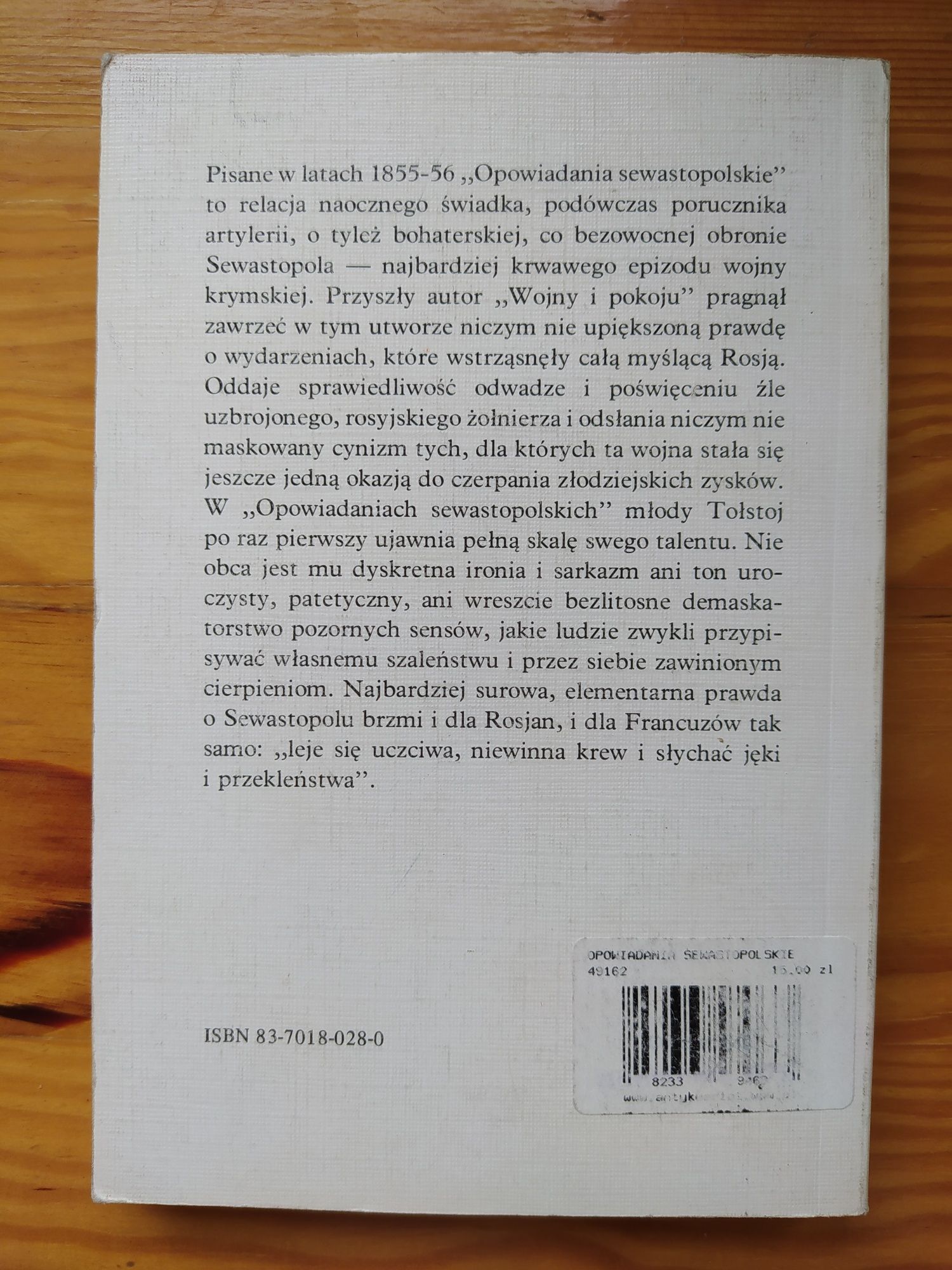 Opowiadania sewastopolskie - Lew Tołstoj