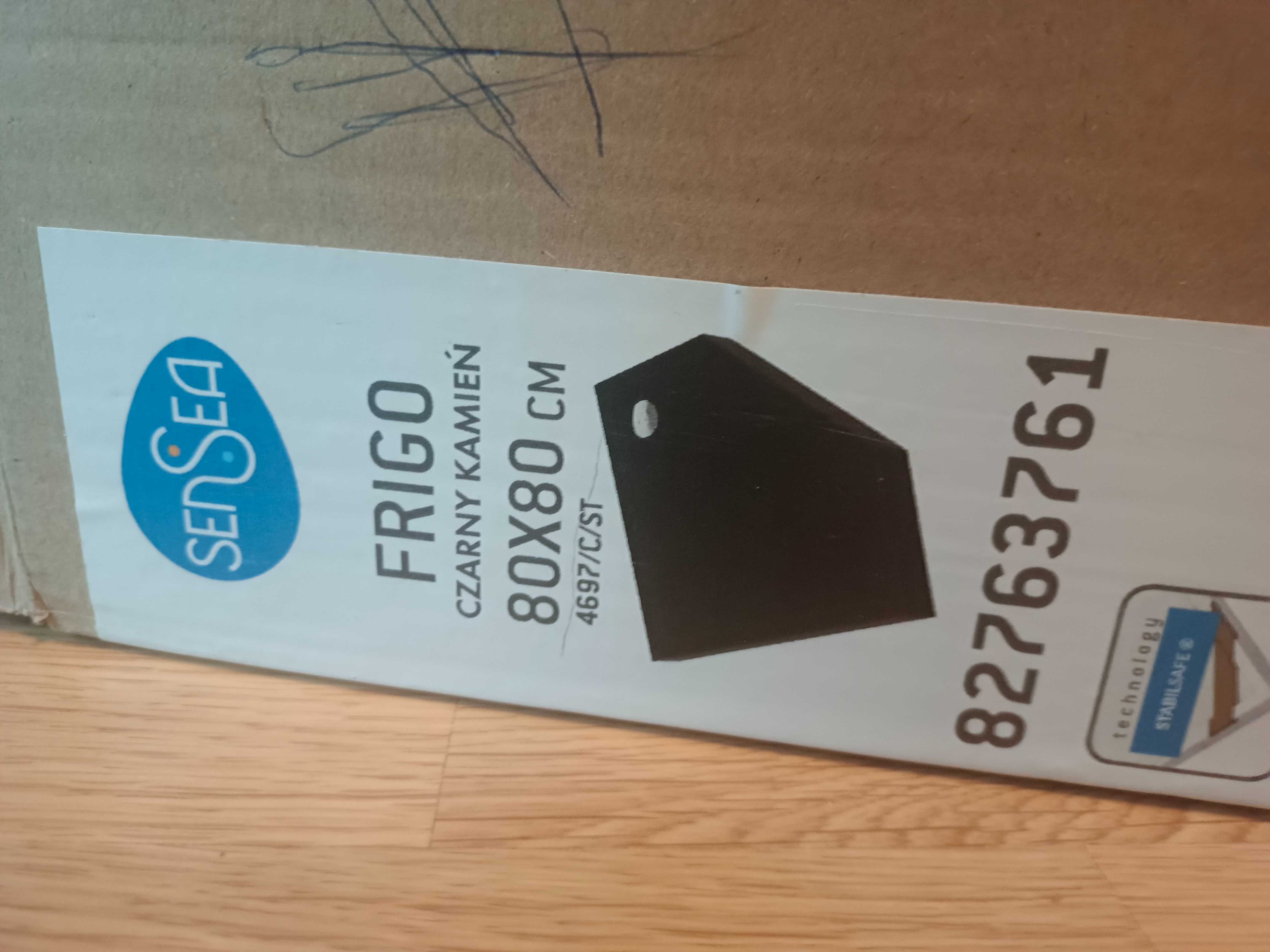 Brodzik prysznicowy czarny Frigo 80x80 Sensea
