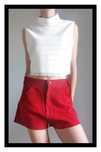 Skórzane szorty vintage (M/L) #kowbojskie #festiwalowe #redshorts