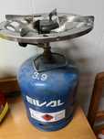 Botija de gas e parte de cima