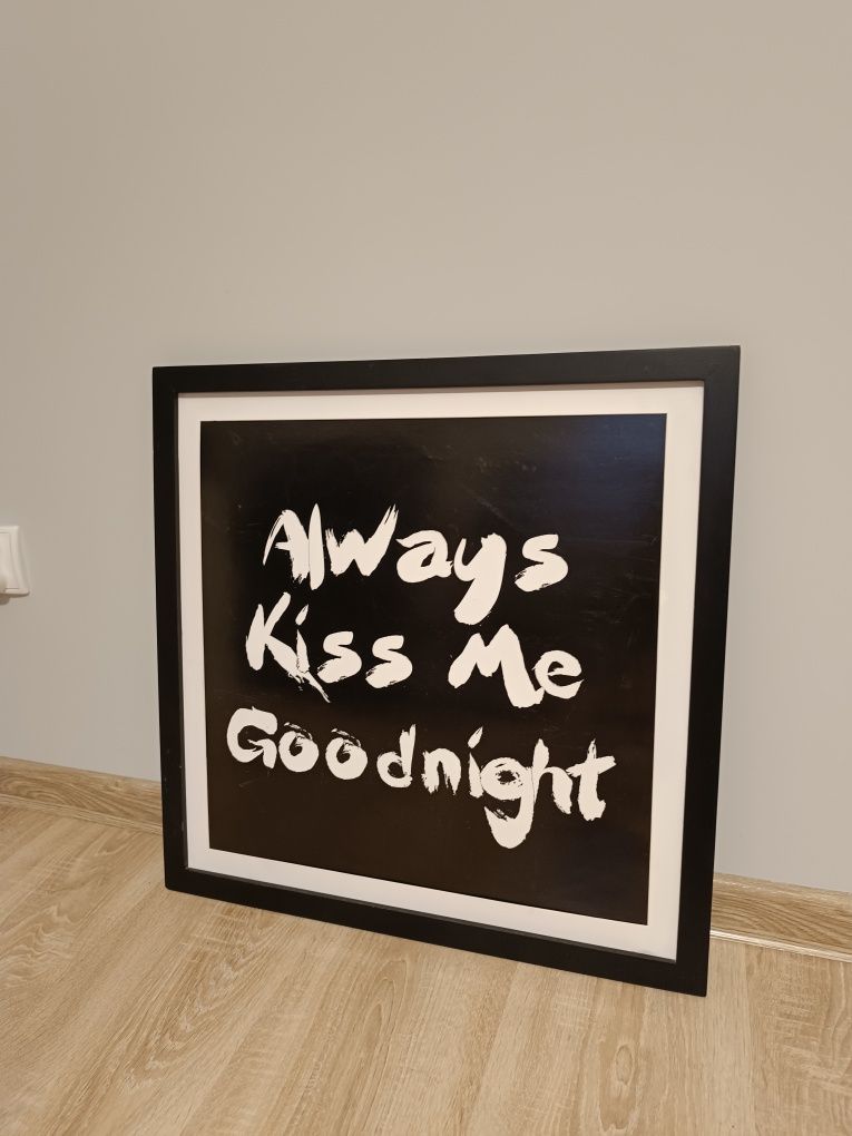 Plakat obraz Always Kiss Me Goodnight 53 x 53 cm gadżet Rzeszów