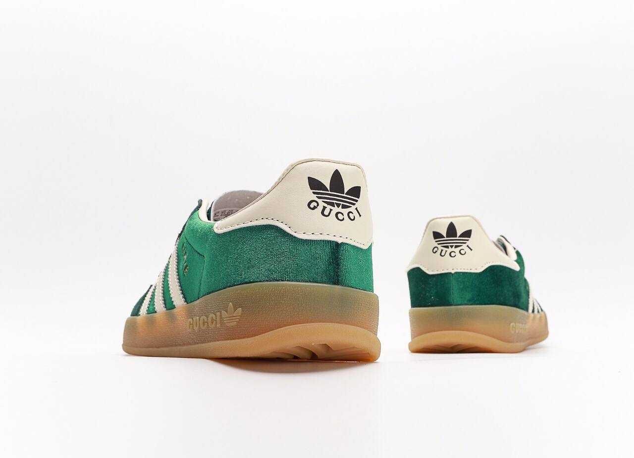 Gucci x Adidas Gazelle Green Velvete