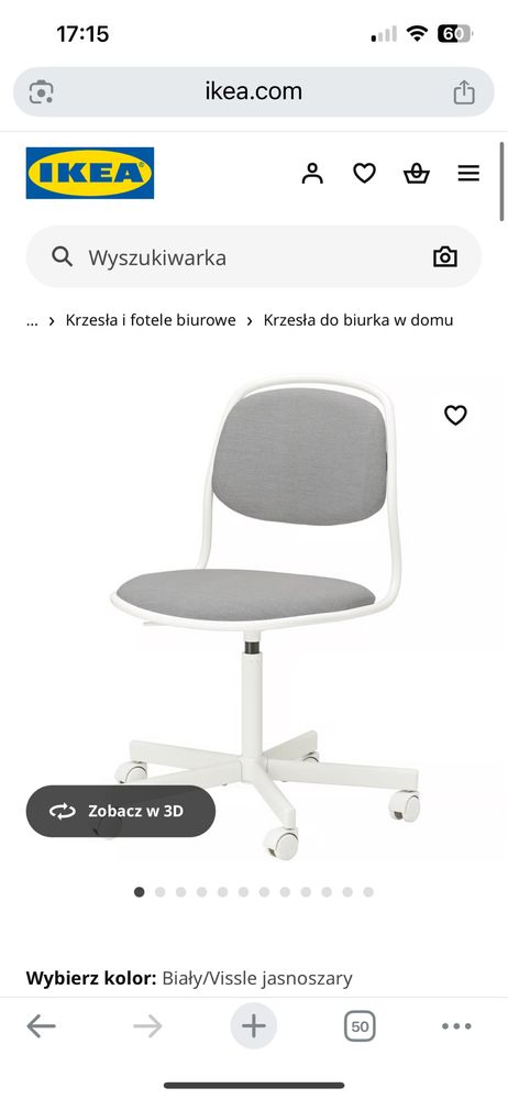 Biurko i krzesło IKEA