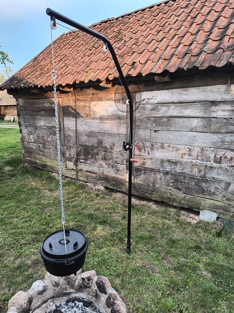 Grill żuraw z rusztem