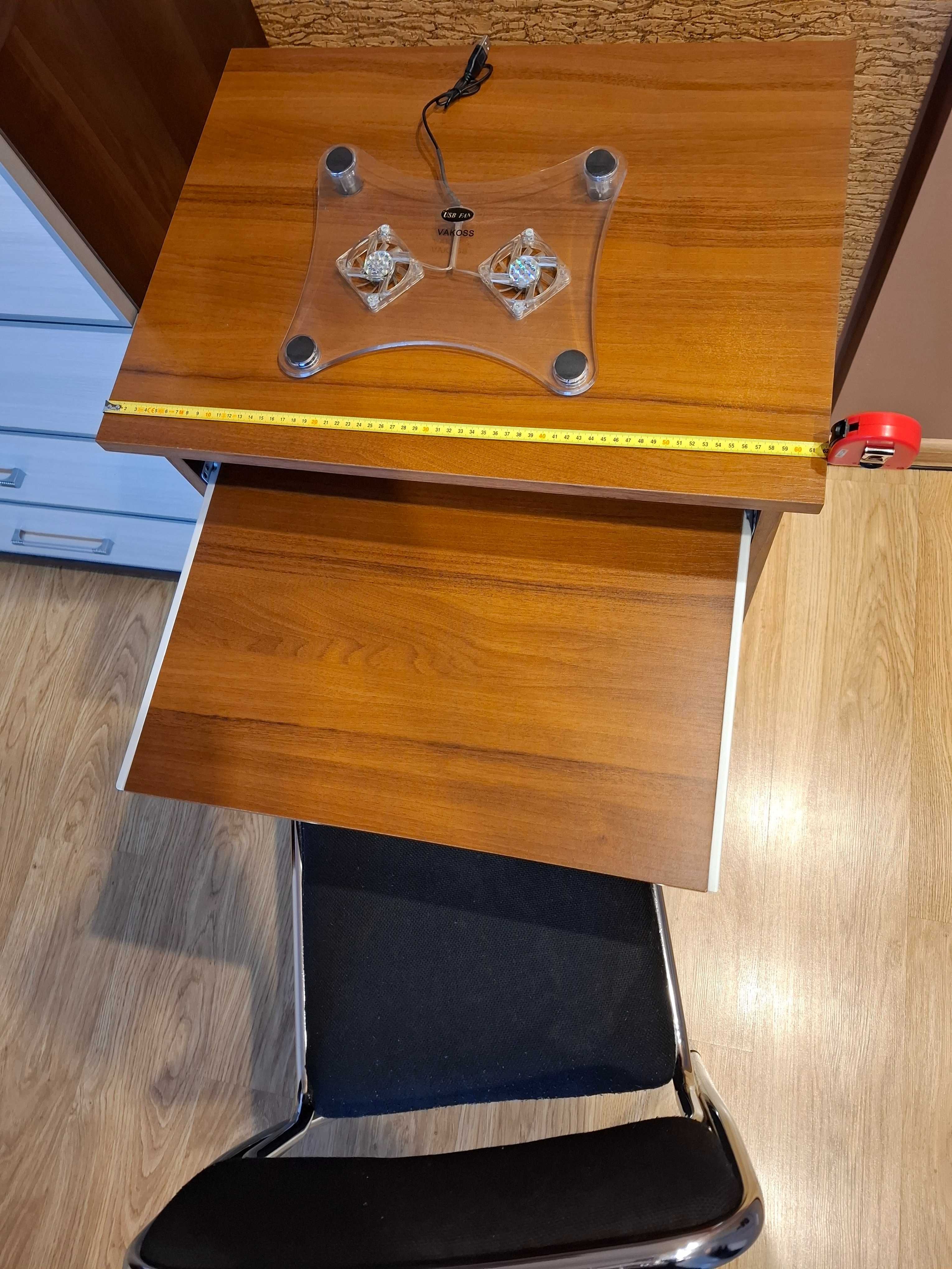 Biurko komputerowe, komplet z krzesłem+podstawka po laptop