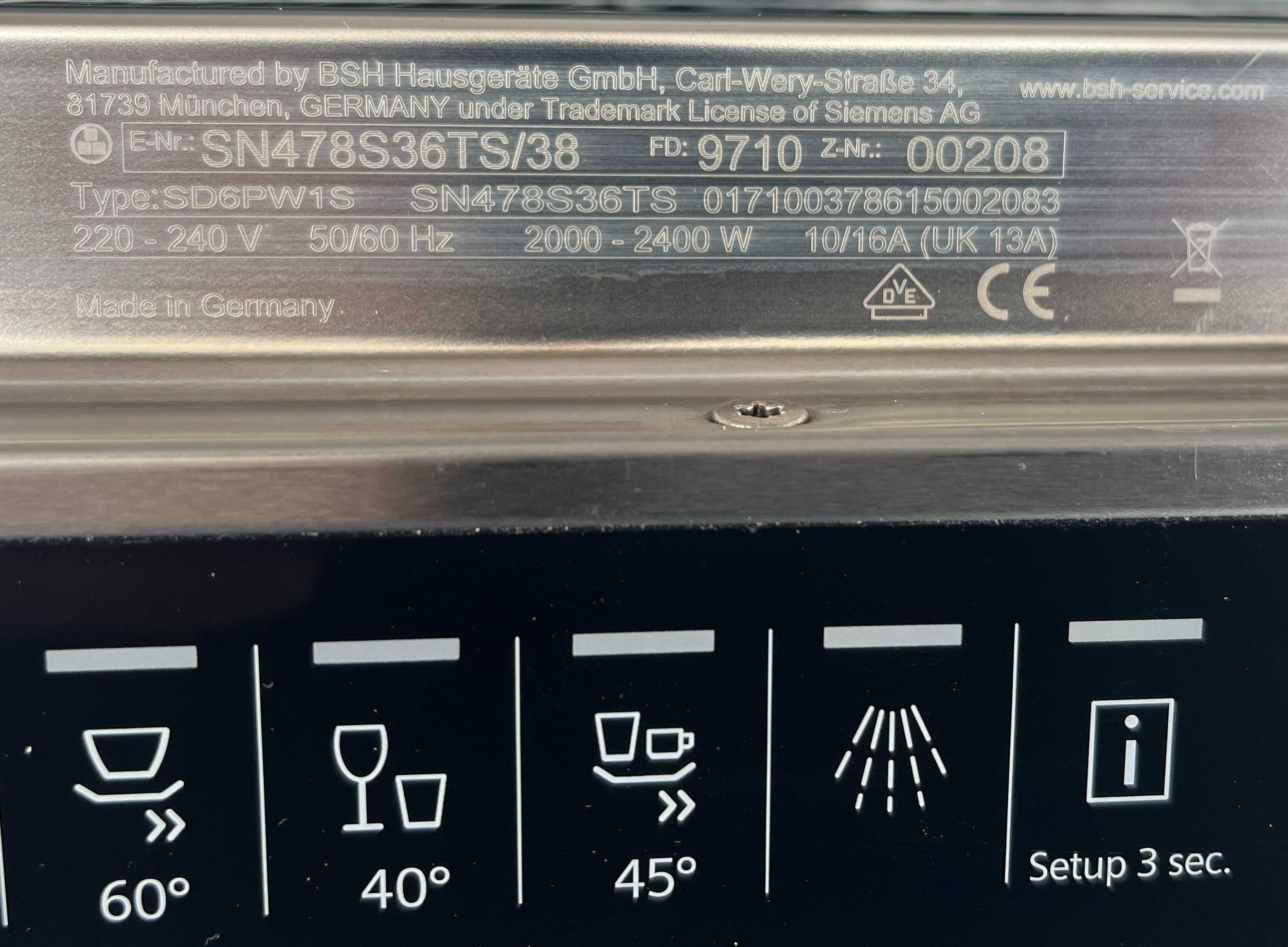 2018рік Посудомийка Siemens IQ700 посудомoйка 60см Made In Germany