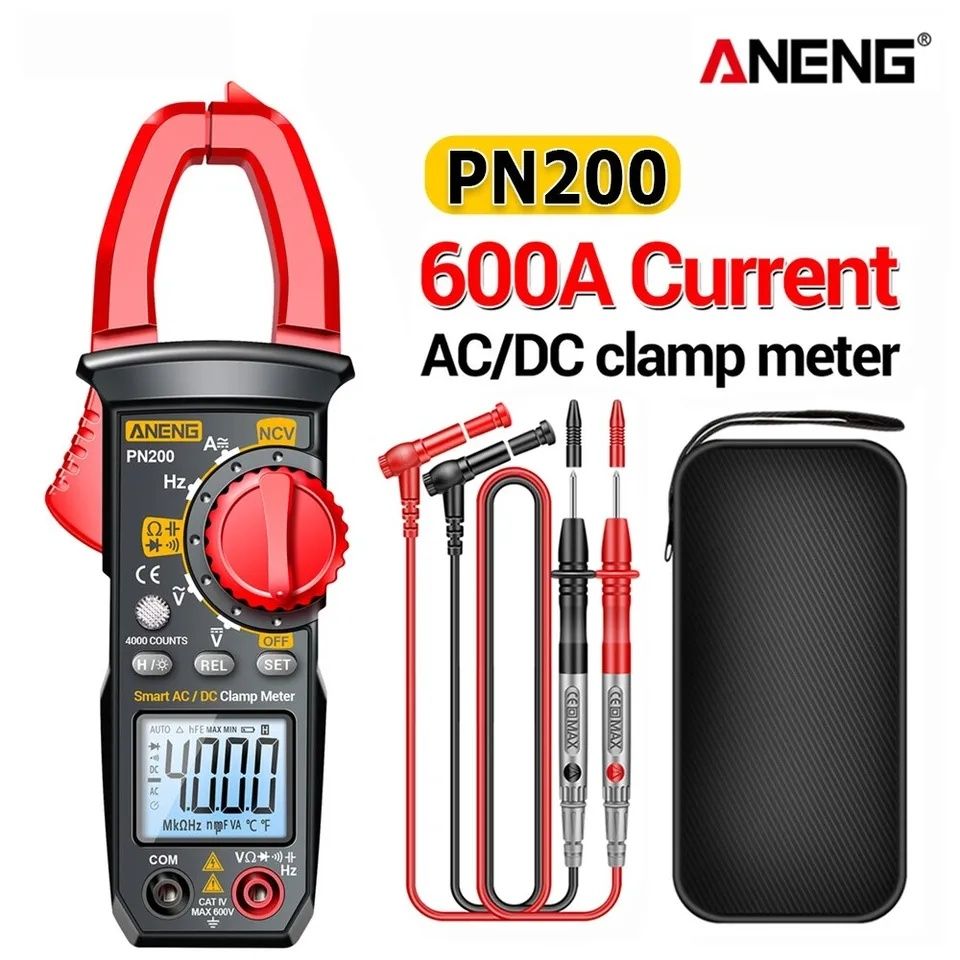 Цифровий мультиметр кліщі ANENG PN200 AC/DC.токовые клещи. Измеритель