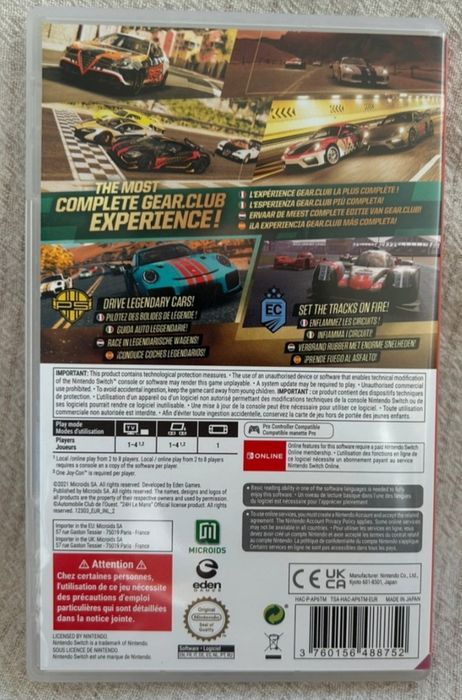 Gear Club 2 Unlimited "Definitive Edition" Nintendo Switch