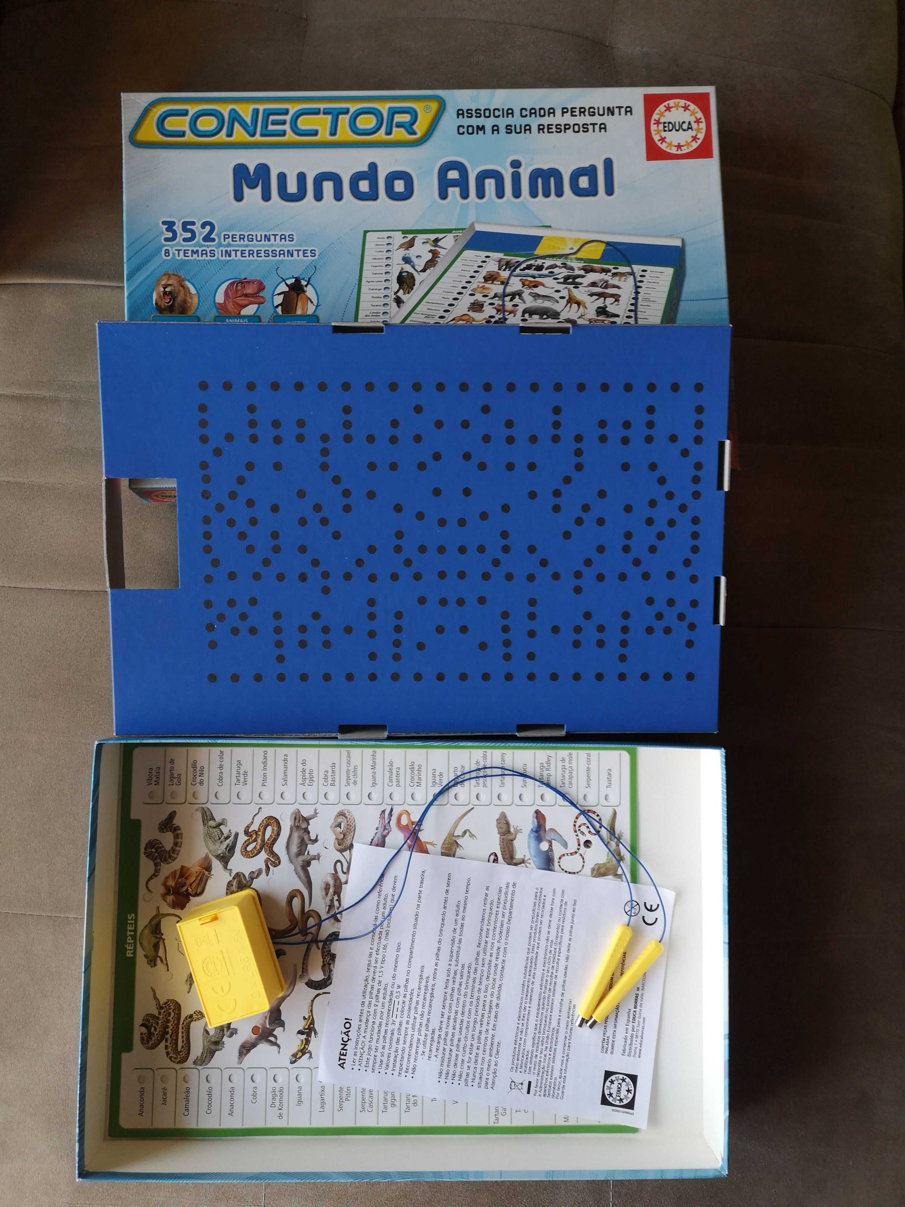 Jogo "Mundo animal" e jogo de palavras "Fun Battle"