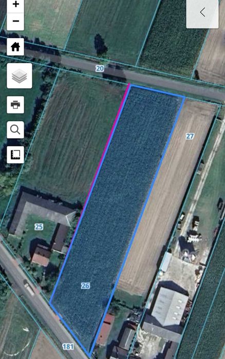Duża działka rolno-budowlana 60 arów