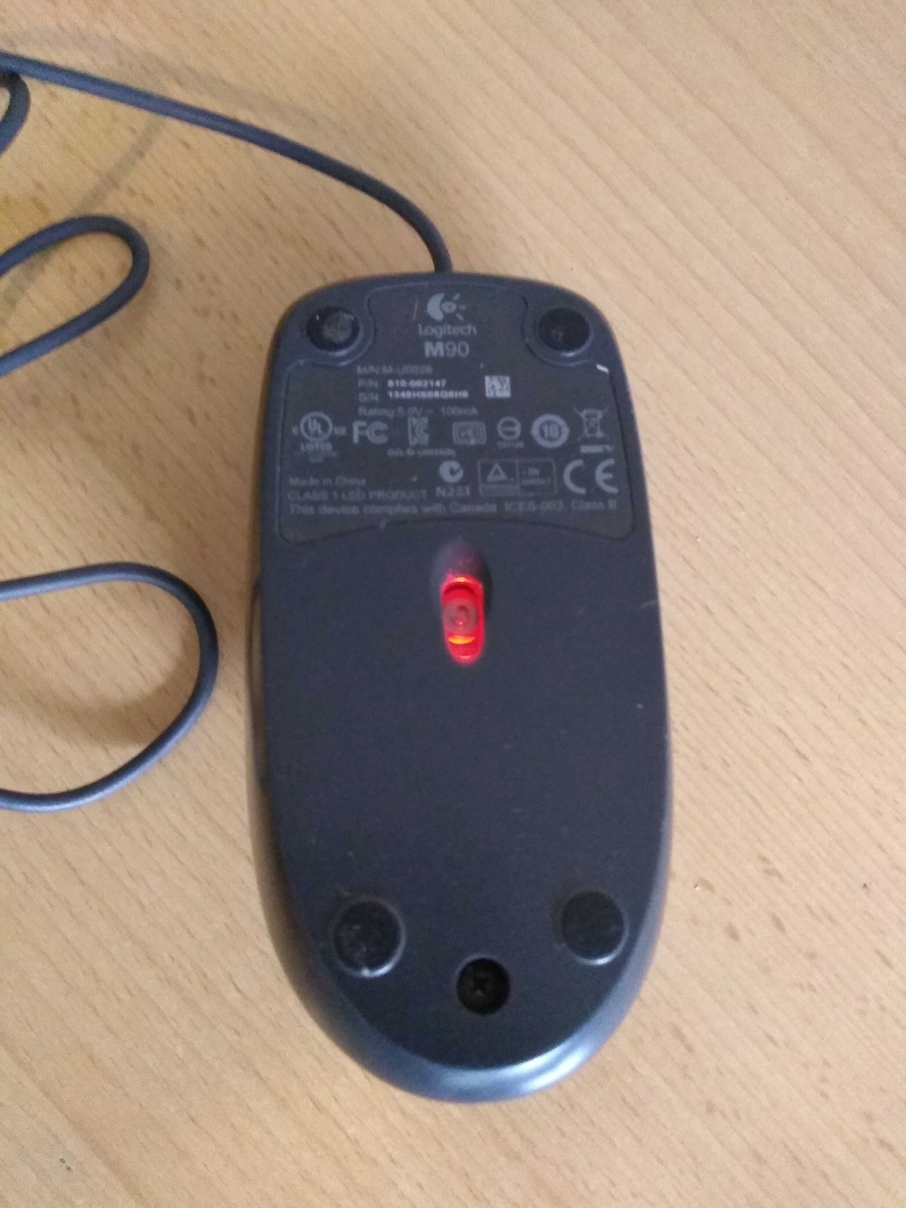 Myszka komputerowa przewodowa USB Logitech M90