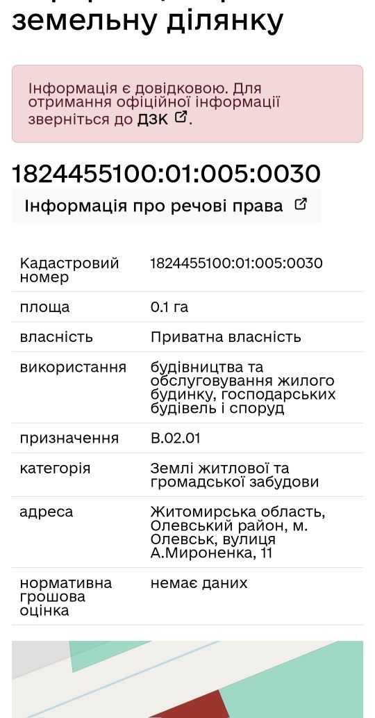 Земельна ділянка для будівництва
