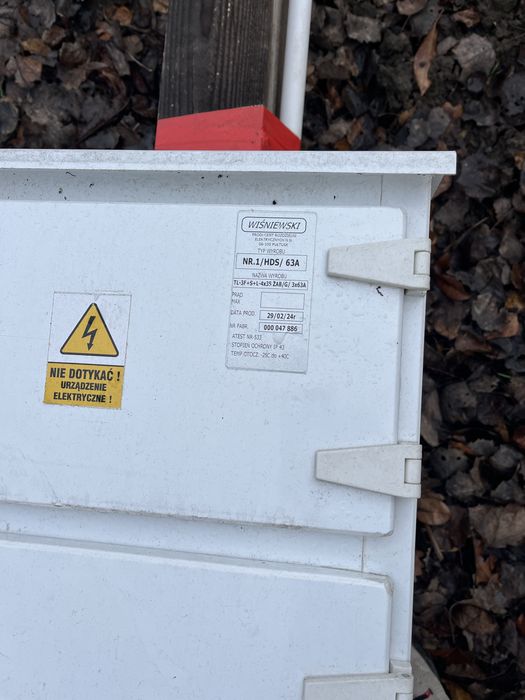 Skrzynka elektryczna przyłącze budowlane, rozdzielnia