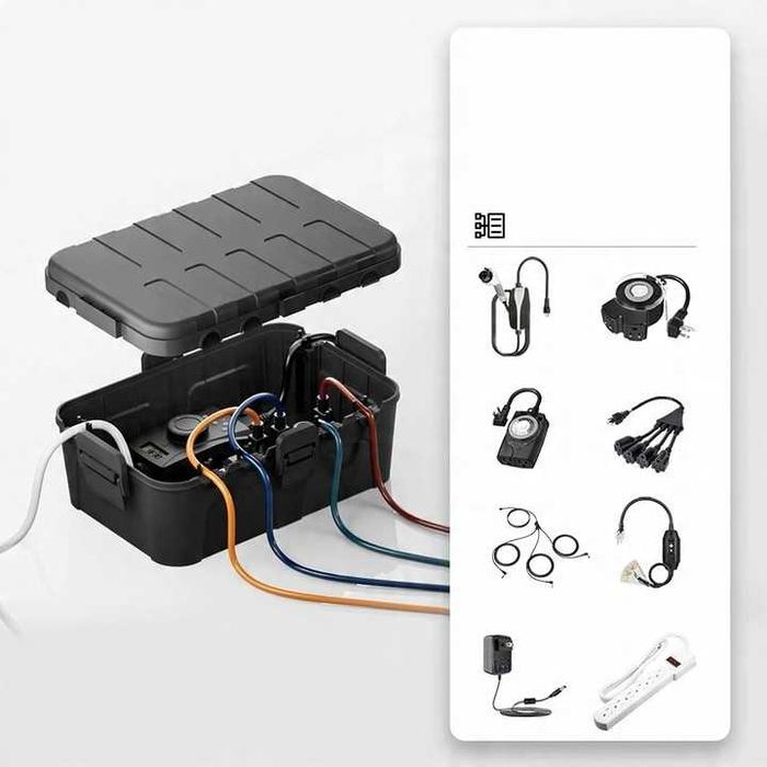 SKRZYNKA Obudowa OCHRONA Zabezpieczenie WTYCZKI Gniazda SAFE BOX IP54