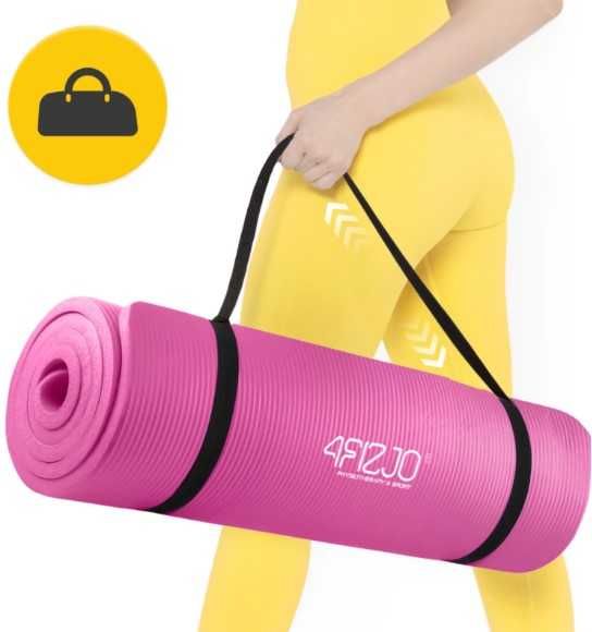 Mata do ćwiczeń 180×60 NBR 4FIZJO Jogi Pilates Aerobiku Cardio 1cm