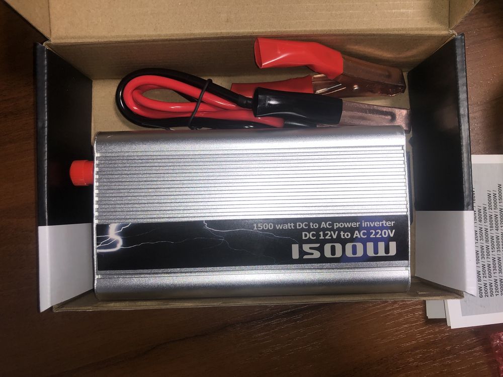 Инвертор преобразователь 12v/220v на 1500W