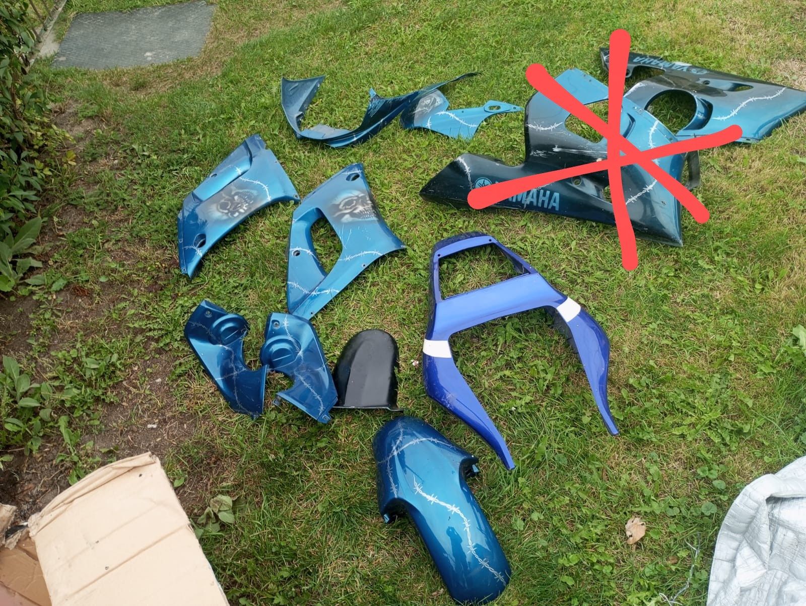 Części Yamaha yzf r6 rj03 98-02 bak lagi alternator sprzęgło ogon set