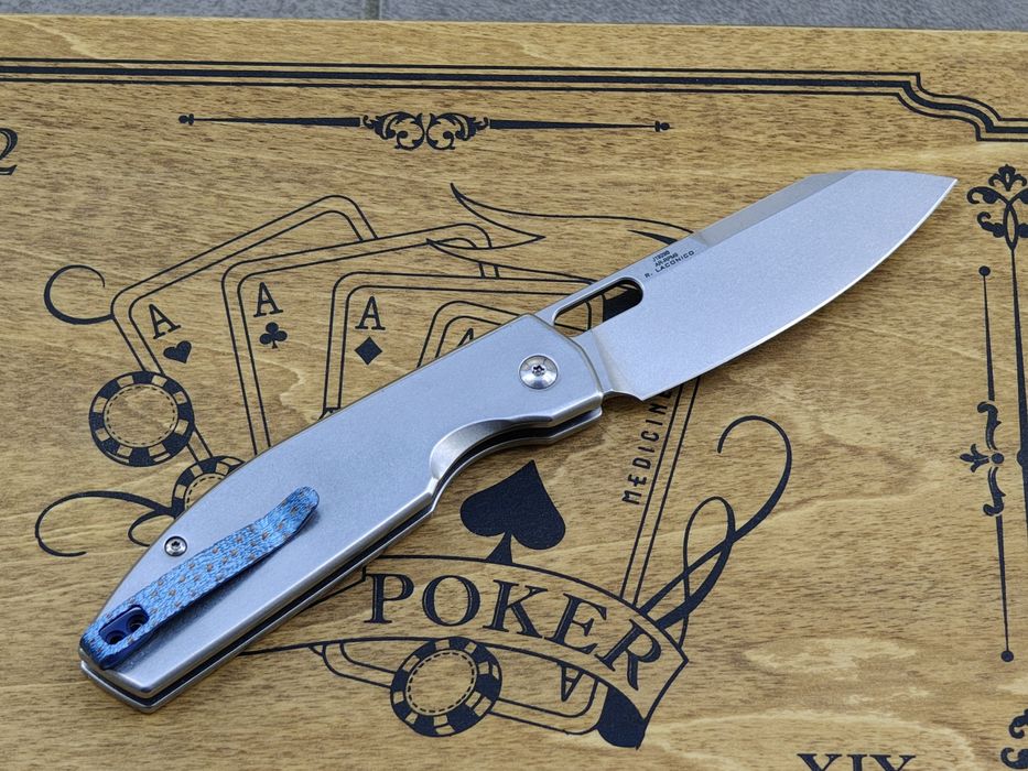 Nóż składany folder CJRB EKKO 3.3" / stal / Button lock