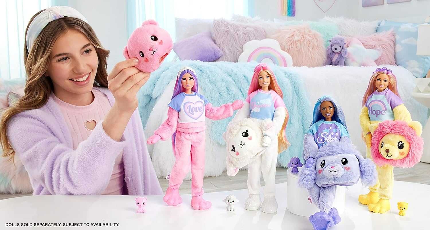 Barbie Cutie Reveal Doll & Accessories, Lamb Барбі ревіал ягня