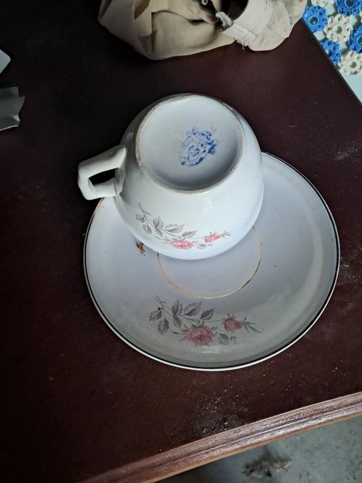 Chavena e pires vintage