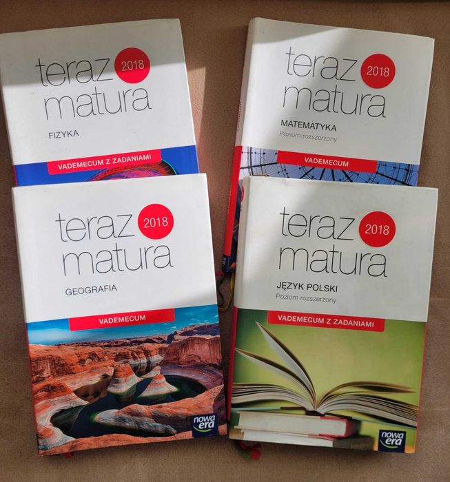Teraz Matura - Polski Roz., Matematyka Roz., Fizyka, Geografia