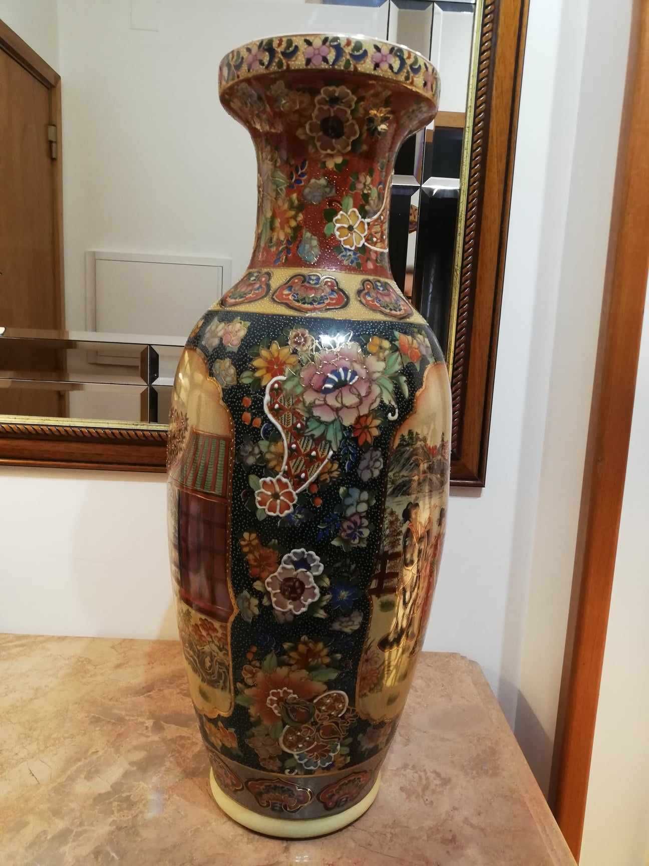 Jarrão Chinês – cerâmica Lindíssimo com 60 cm de altura
