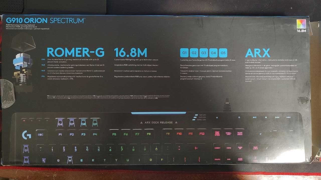 Клавиатура проводная механическая Logitech G910 Orion Spectrum USB