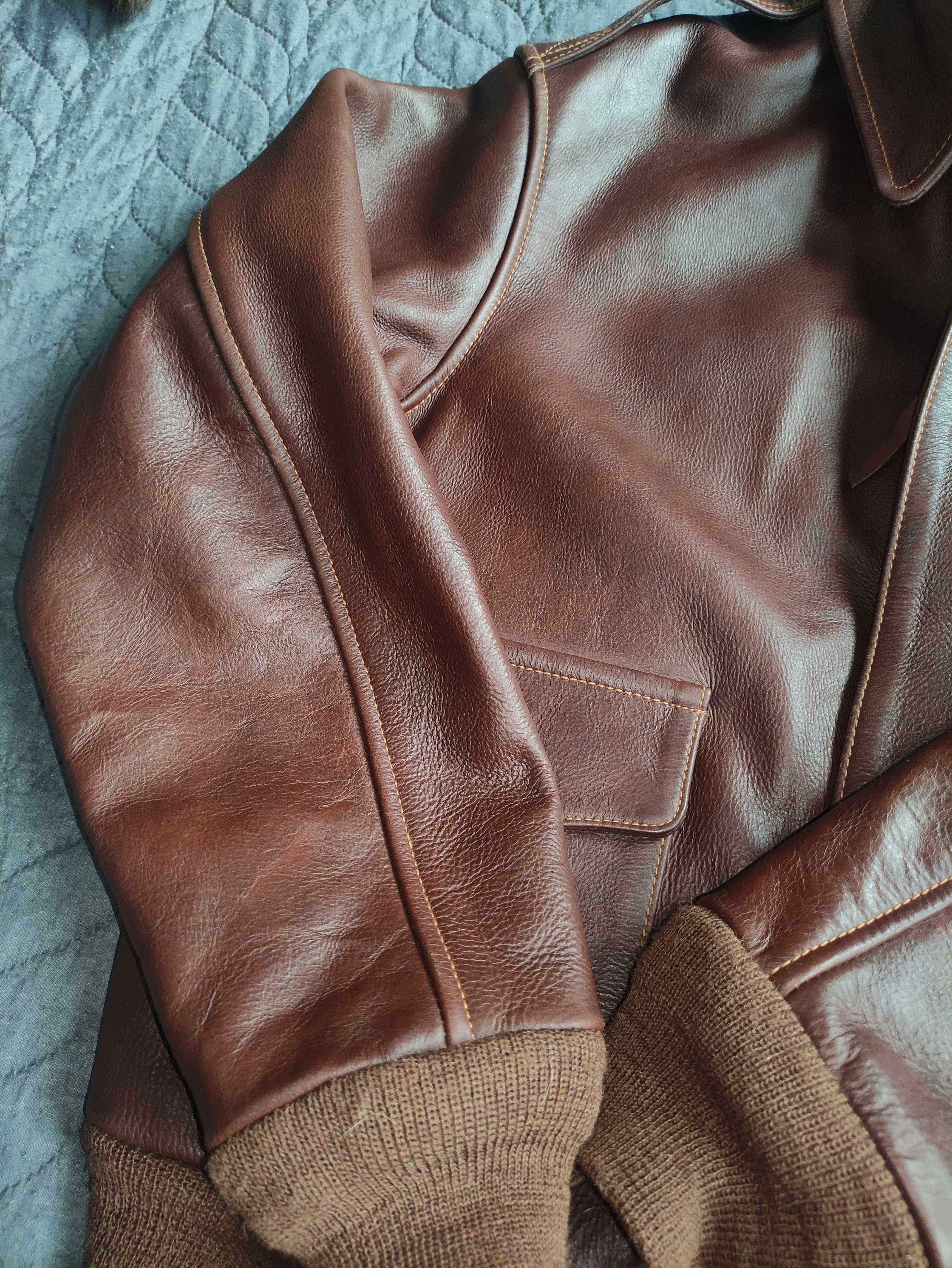 Kurtka pilota lotnicza A-2 nowa L USAF horsehide