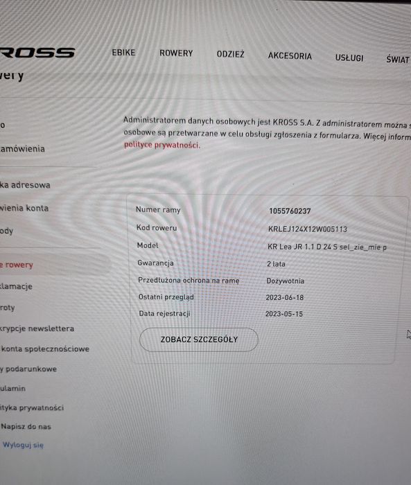 Rower Kross lea jr 24 cale