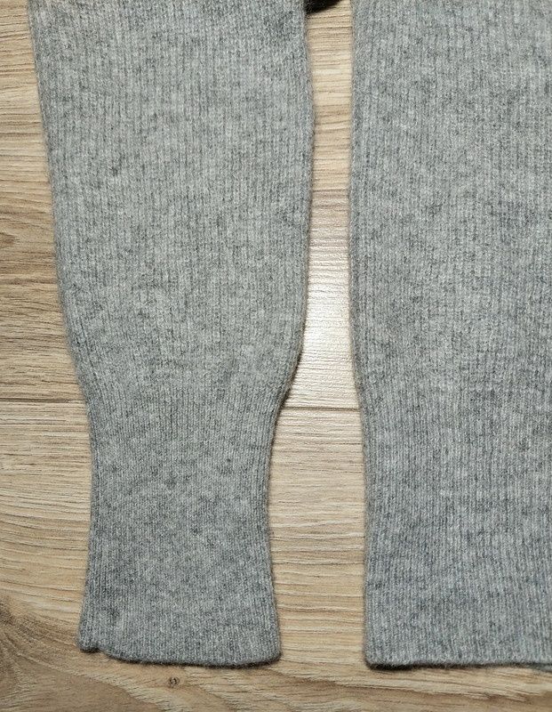 Sweter półgolf 100% kaszmir szary