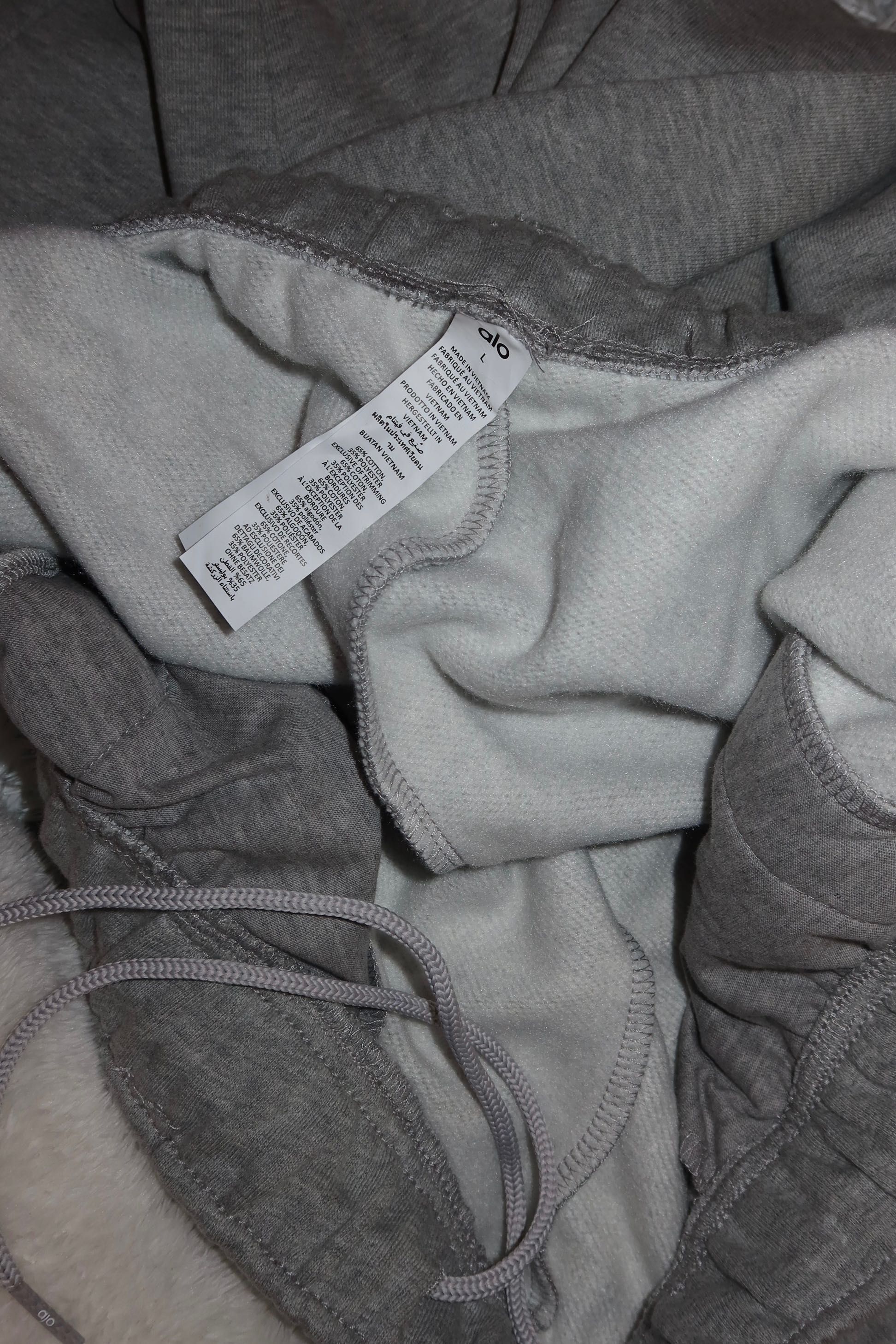 Accolade sweatpant alo yoga серые меланж спортивные широкие штаны L
