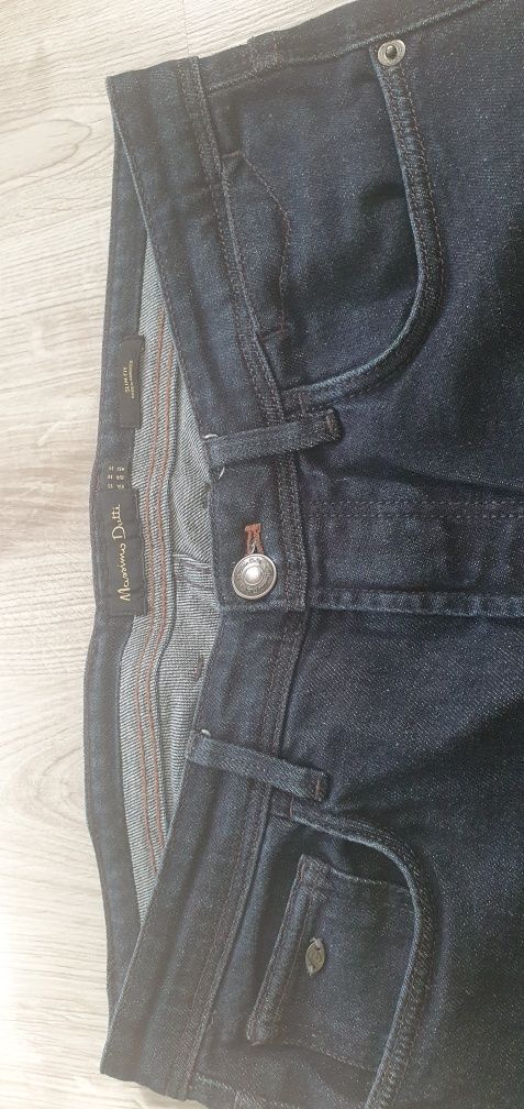 Jeansy Massimo Dutti, rozm.30, granat, stan idealny