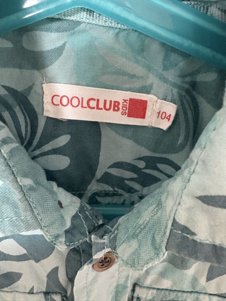 Wakacyjna koszula chłopięca z krótkim rękawem (Cool Club, r. 104)