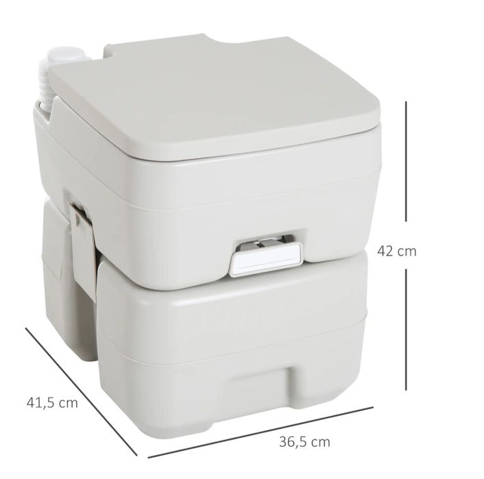 Sanita Portátil Nova 20L 41,5x36,5x42 cm Cinza