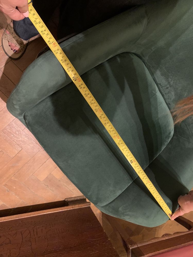 2 Poltronas em Veludo Verde