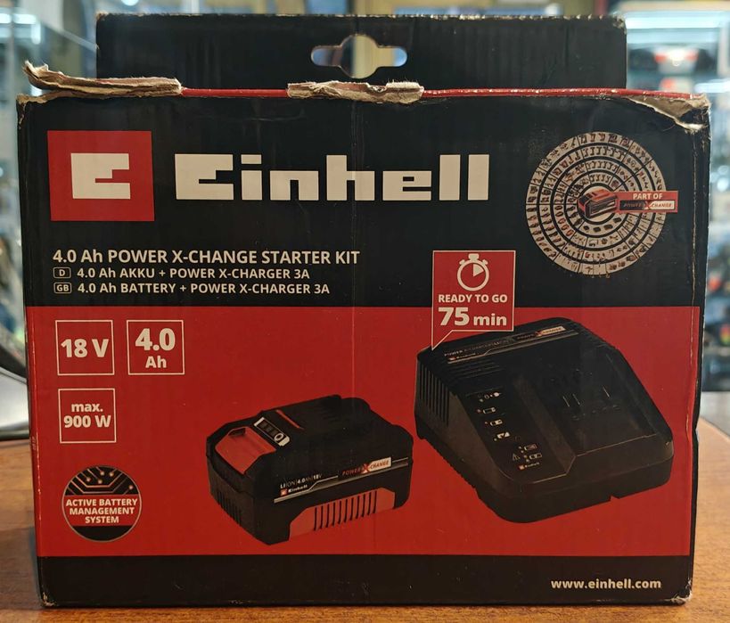 Einhell Power X-Change ładowarka 3A/bateria 4Ah/Nieużywane/Warto!