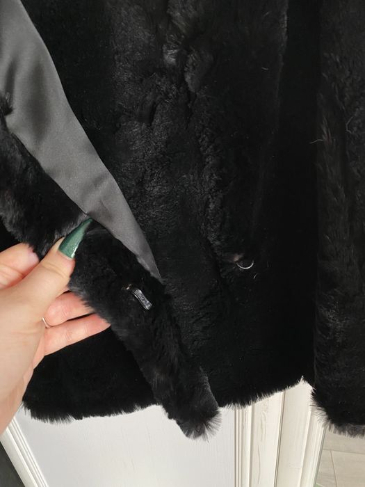 Naturalne futro z królika M L vintage retro zima