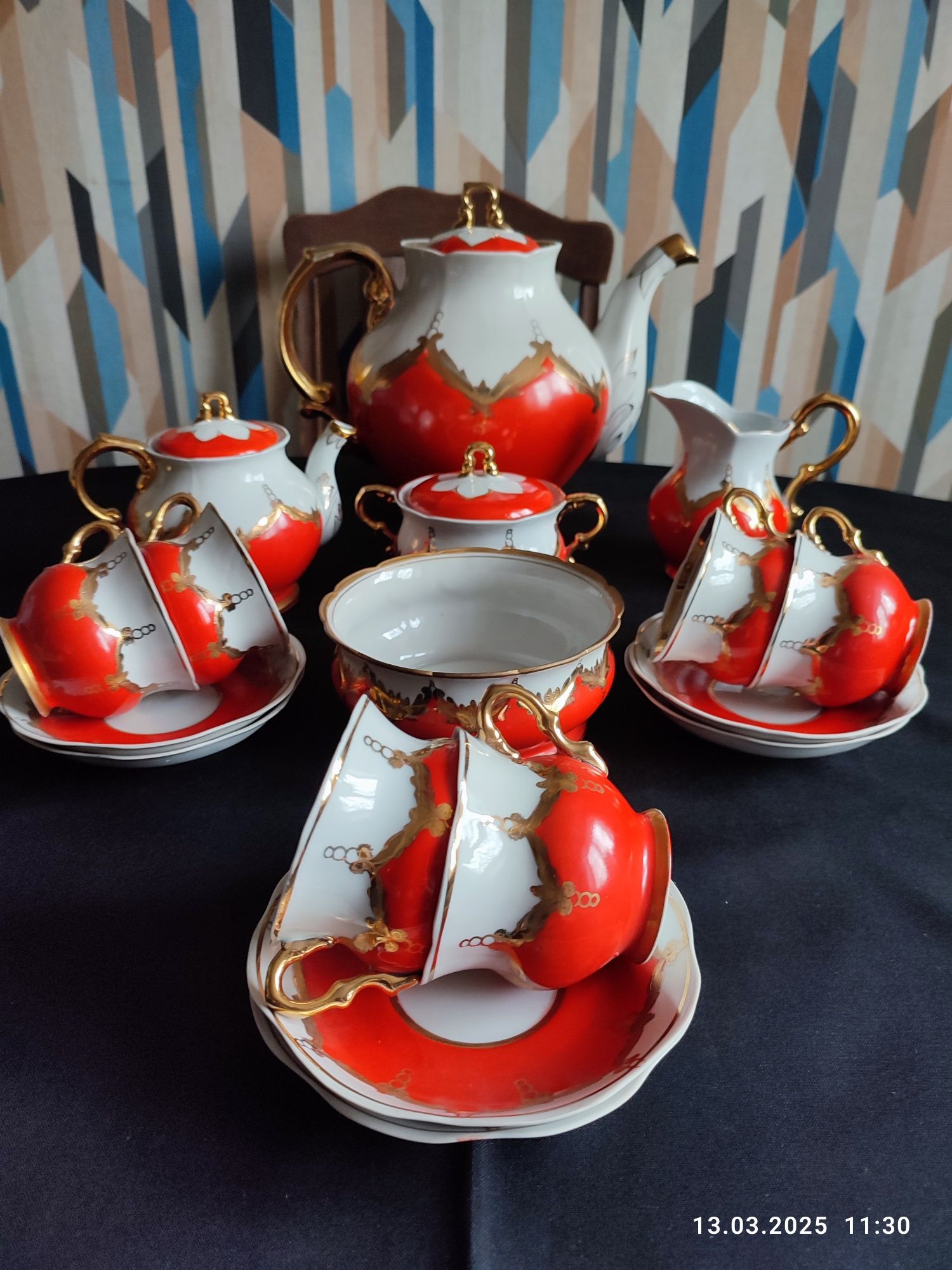 Чайный сервиз "Ирисы" Барановка СССР, "Бутон" Барановка СССР.