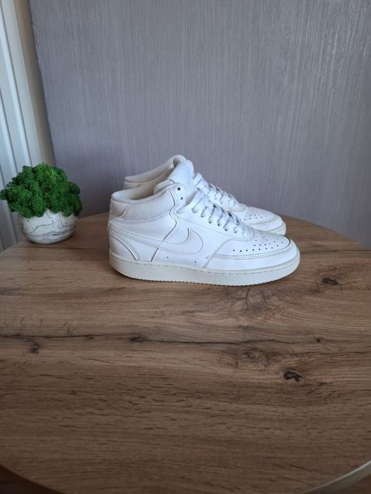 Высокие кроссовки Nike 39р, белые осенние хайтопы, ботинки